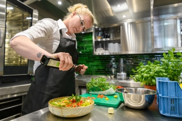 Joyce in de keuken